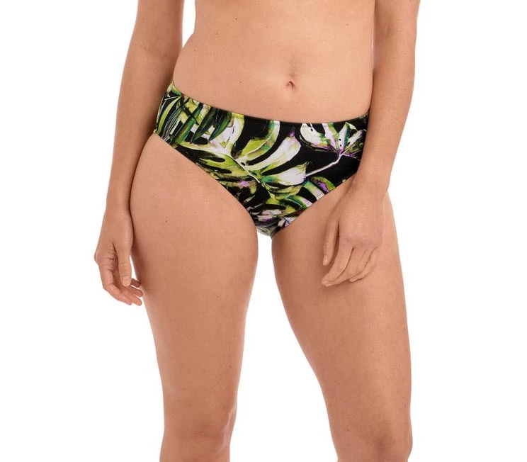 Fantasie Swimwear Palm Valley Black Leaf Print Midrise Bikini Bottom 6765 3 Fantasie Swimwear Palm Valley Black Leaf Print Midrise Bikini Bottom 6765