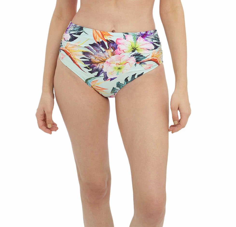 Fantasie Swimwear Paradiso Soft Mint Gathered High Waist Bikini Bottom 501871 4 Fantasie Swimwear Paradiso Soft Mint Gathered High Waist Bikini Bottom 501871