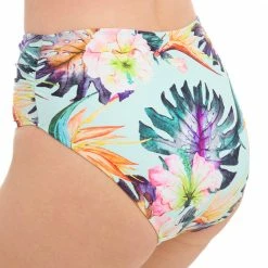 Fantasie Swimwear Paradiso Soft Mint Gathered High Waist Bikini Bottom 501871 10 Fantasie Swimwear Paradiso Soft Mint Gathered High Waist Bikini Bottom 501871