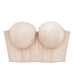 Parfait Elissa Euorpean Nude Beige Contour Longline Bustier Bra P50116
