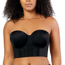 Parfait Elissa Black Contour Longline Bustier Bra P50116