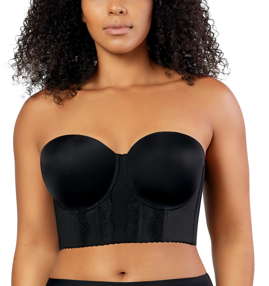 Parfait Elissa Black Contour Longline Bustier Bra P50116 3 Parfait Elissa Black Contour Longline Bustier Bra P50116