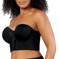 Parfait Elissa Black Contour Longline Bustier Bra P50116