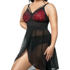 Lingerie Parfait Mia Lace Black And Red Wire Fre Lace Chemise 5959 14 Lingerie Parfait Mia Lace Black And Red Wire Fre Lace Chemise 5959
