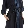 PJ Harlow Loungewear Shala Navy Kimono Robe
