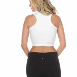 PJ Harlow Bra:30 Sporty Racer White Wireless Bralette Bra