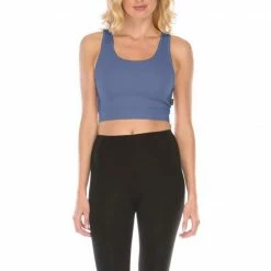 PJ Harlow Bra:30 Sporty Racer Light Blue Wireless Bralette Bra Bras