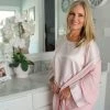 Petite PJ Harlow Loungewear Shala Blush Kimono Robe