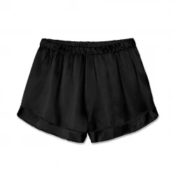 Petite PJ Harlow Loungewear Spencer Black Ruffle Pajama Short