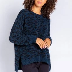 PJ Salvage Loungewear Royal Social Navy Sweater RZROLSPJ