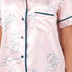 Playful Promises Venus Blush Printed Top & Bottom Pajama Set FH085