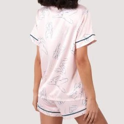 Playful Promises Venus Blush Printed Top & Bottom Pajama Set FH085