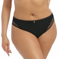 Bra & Panty Sets Elomi Priya Black Brazilian Panty 4557