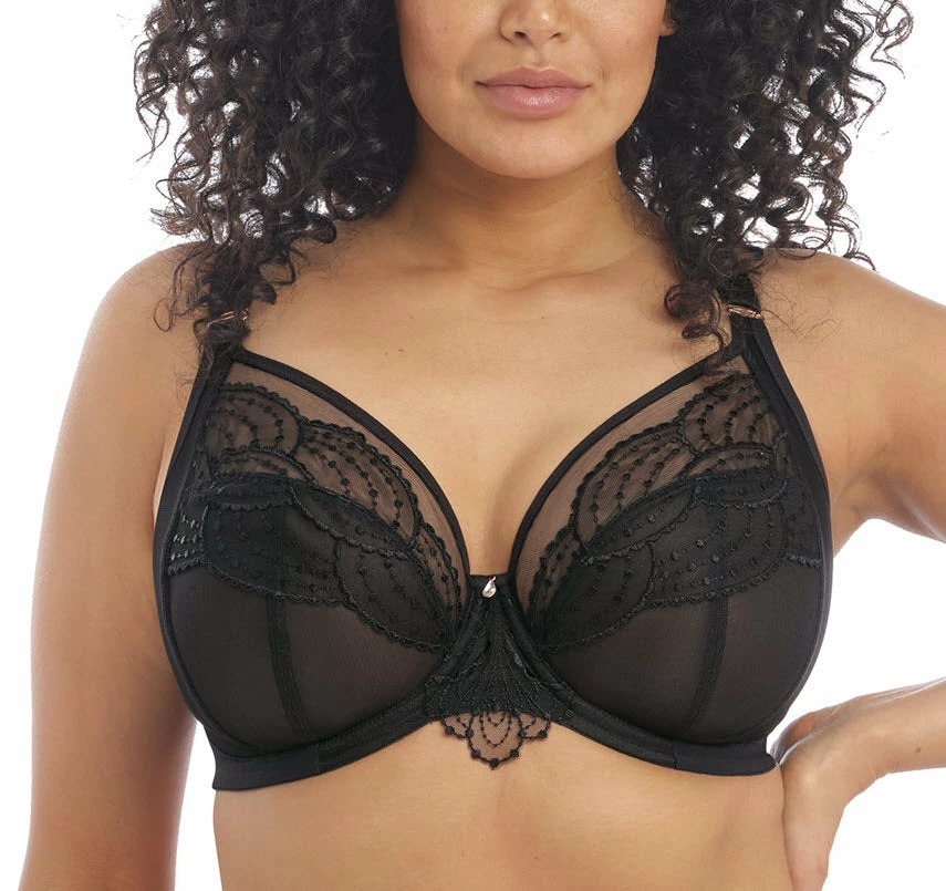 Elomi Priya Black Unlined Plunge Bra 4550 Bras 3 Elomi Priya Black Unlined Plunge Bra 4550 Bras