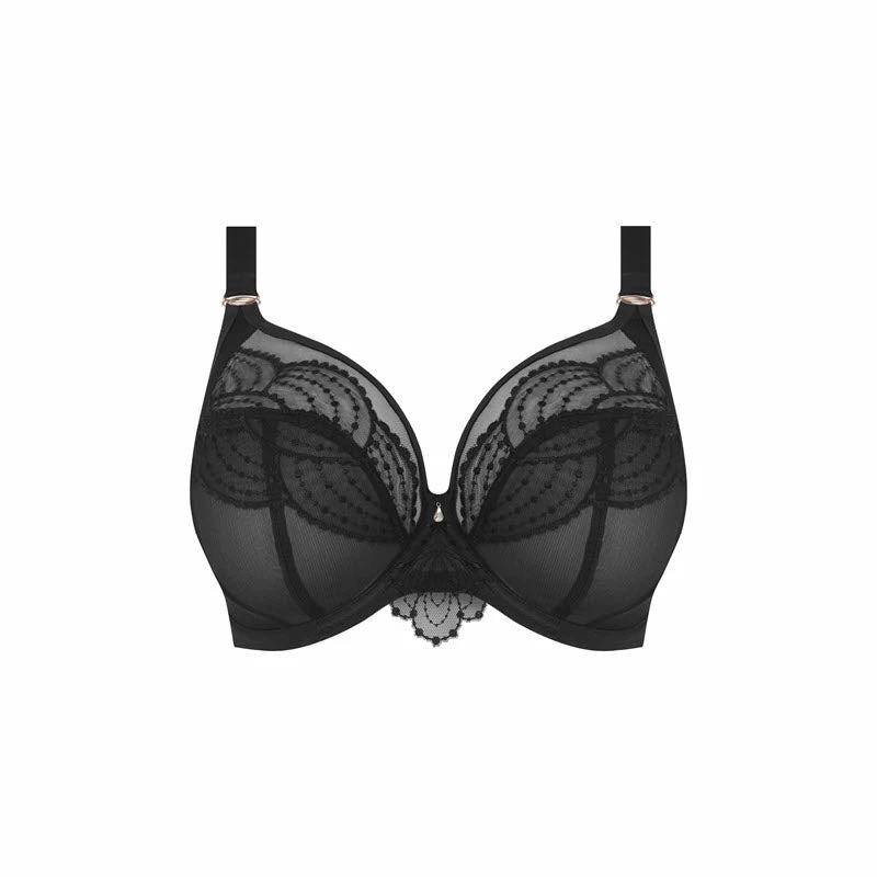 Elomi Priya Black Unlined Plunge Bra 4550 Bras 5 Elomi Priya Black Unlined Plunge Bra 4550 Bras
