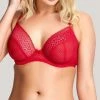 Panache Cleo Atlanta Red Lace Bra 10006