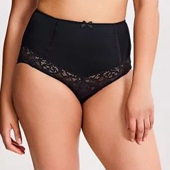 Panache Sculptresse Estel Black High Waist Brief Panty 9684 Bra & Panty Sets