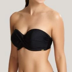 Panache Swimwear Anya Riva Black Bandeau Bikini Top 1303