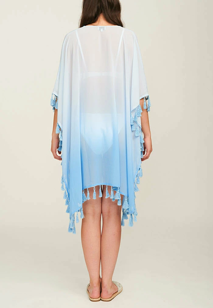 Pia Rossini Swimwear Cannes Blue Poncho Cover Up CAN01918 6 Pia Rossini Swimwear Cannes Blue Poncho Cover Up CAN01918