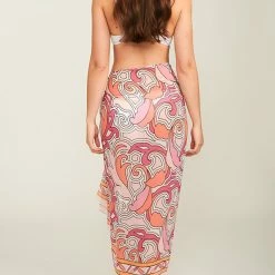 Pia Rossini Swimwear Aruba Pink Retro Sarong Cover Up ARU02175