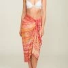 Pia Rossini Swimwear Malibu Pink Tie Dye Sarong Cover Up MAL02203