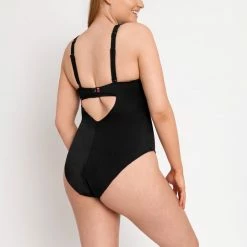 Curvy Kate Swimwear Pool Party Print Mix Wireless Plunge One Piece 018607