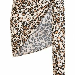 Pour Moi Swimwear Multiway Mini Leopard Print Sarong Cover Up 91043