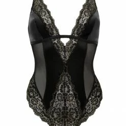 Lingerie Pour Moi Laced In Gold Black Lace Bodysuit 22905 8 Lingerie Pour Moi Laced In Gold Black Lace Bodysuit 22905