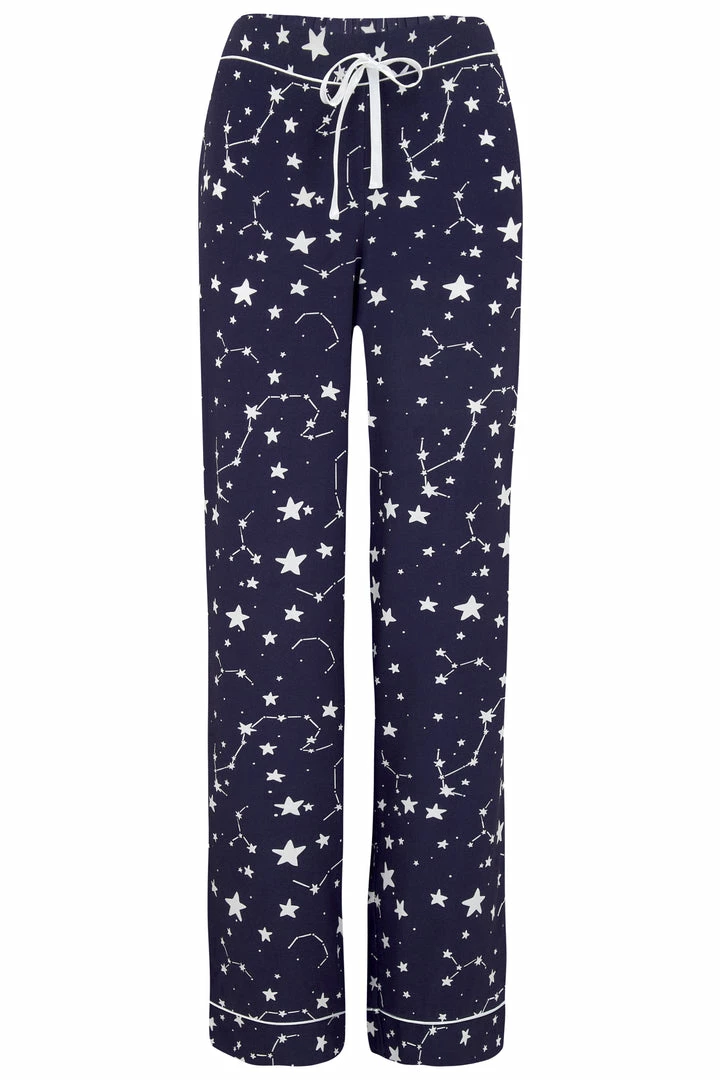 Petite Pour Moi Loungewear Luxe Woven Twill Navy Constellation Pajama Set 19826 10 Petite Pour Moi Loungewear Luxe Woven Twill Navy Constellation Pajama Set 19826