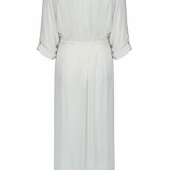 Pour Moi Swimwear Button Up Crinkle White Maxi Beach Shirt Cover Up 13950 9 Pour Moi Swimwear Button Up Crinkle White Maxi Beach Shirt Cover Up 13950