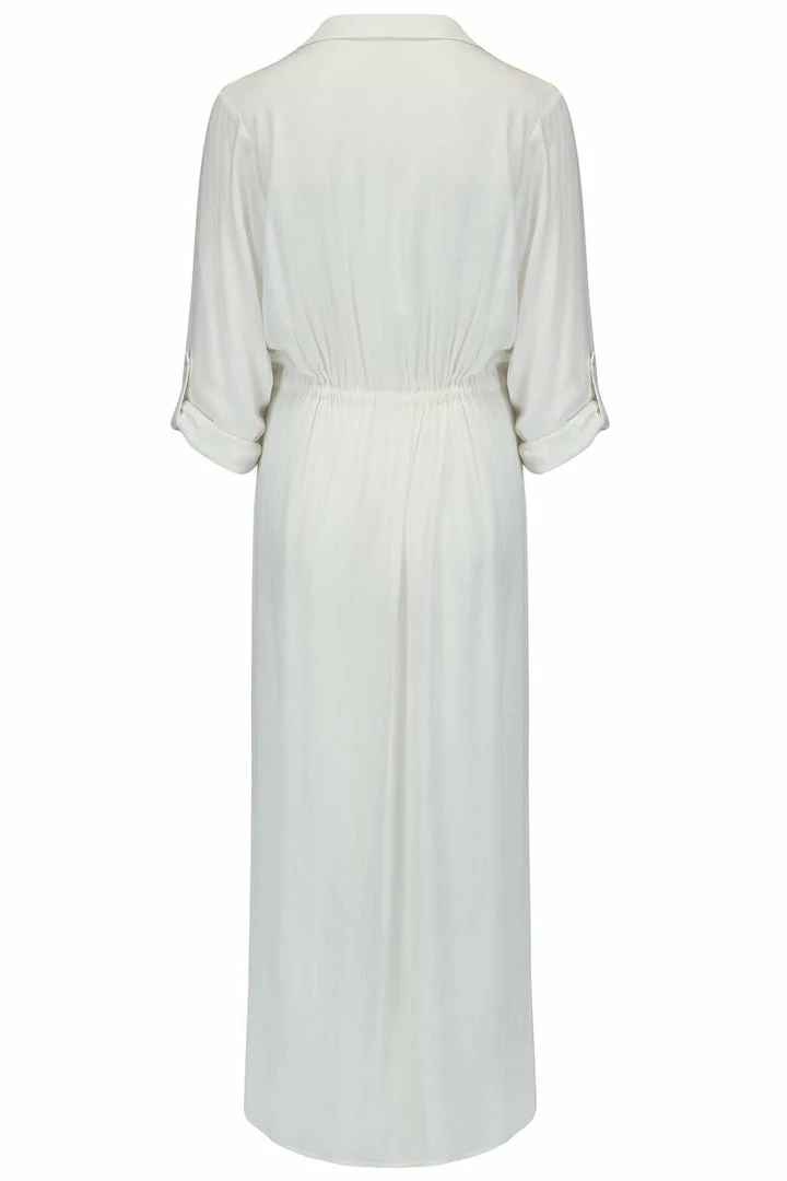 Pour Moi Swimwear Button Up Crinkle White Maxi Beach Shirt Cover Up 13950 6 Pour Moi Swimwear Button Up Crinkle White Maxi Beach Shirt Cover Up 13950