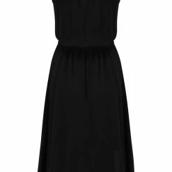 Pour Moi Swimwear Gold Chain Black High Neck Beach Dress Cover Up 91047