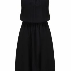 Pour Moi Swimwear Gold Chain Black High Neck Beach Dress Cover Up 91047