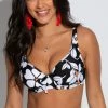 Bra-Sized Pour Moi Swimwear Palermo Flower Print Bikini Top 21103