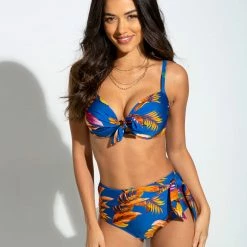 Pour Moi Swimwear Paradiso Ultramarine Front Tie Underwire Bikini Top 17500