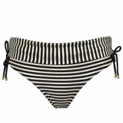 Pour Moi Swimwear Radiance Black White Gold Print Foldover Bikini Bottom 24703 13 Pour Moi Swimwear Radiance Black White Gold Print Foldover Bikini Bottom 24703