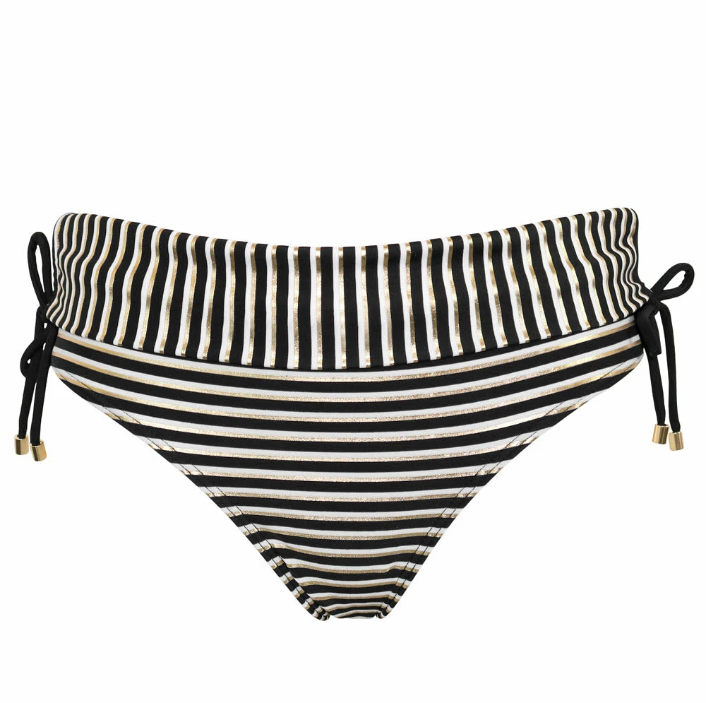 Pour Moi Swimwear Radiance Black White Gold Print Foldover Bikini Bottom 24703 8 Pour Moi Swimwear Radiance Black White Gold Print Foldover Bikini Bottom 24703