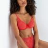Bra & Panty Sets Pour Moi Rebel Coral Brazilian Lace Brief Panty 84004