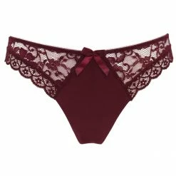 Bra & Panty Sets Pour Moi Rebel Black Cherry Brazilian Panty 84004
