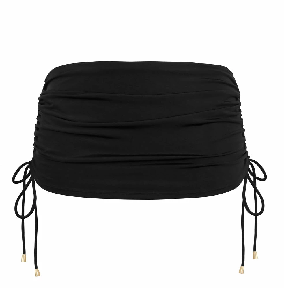 Pour Moi Swimwear Santa Cruz Black Adjustable Skirted Bikini Bottom 24904 8 Pour Moi Swimwear Santa Cruz Black Adjustable Skirted Bikini Bottom 24904