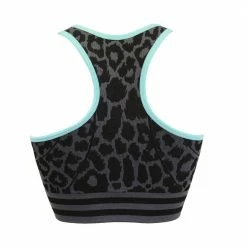 Pour Moi Activewear Energy Grey Black And Aqua Wireless Sports Bra 97138