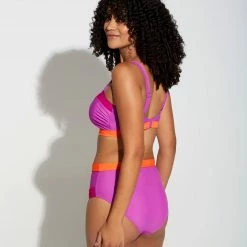 Pour Moi Swimwear Colour Block Multi High Waist Bikini Bottom 25205