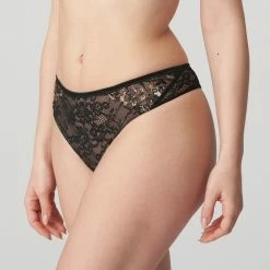 Prima Donna Arau Black Lace Thong Panty 0663290