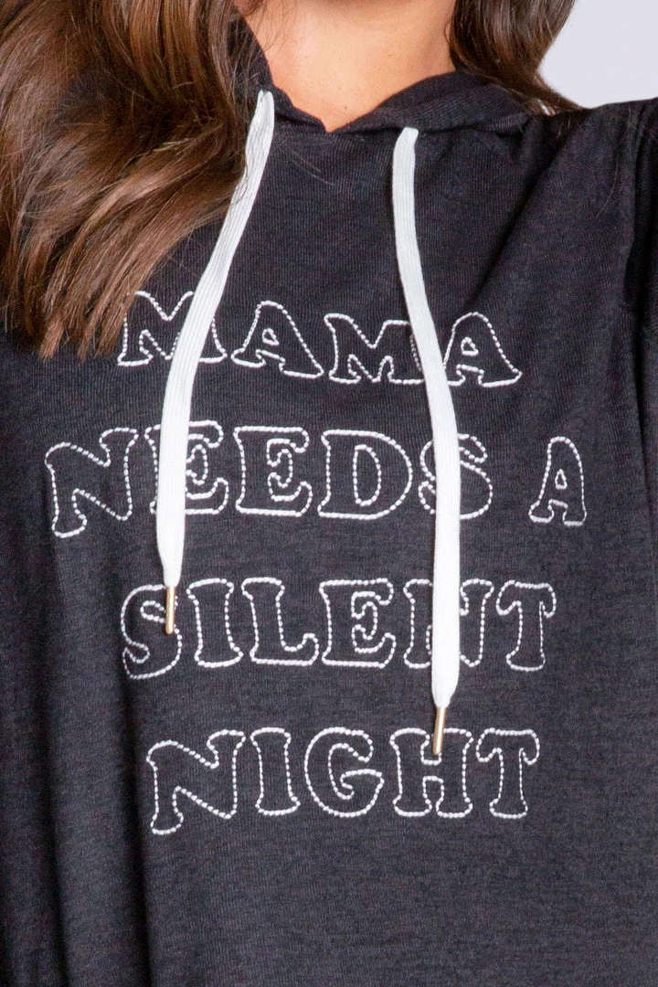PJS & Lounge PJ Salvage Loungewear Mama Needs A Silent Night Heather Slate Hoodie RAWCHDPJ 5 PJS & Lounge PJ Salvage Loungewear Mama Needs A Silent Night Heather Slate Hoodie RAWCHDPJ