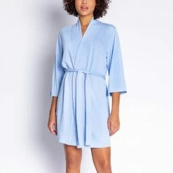 PJ Salvage Loungewear Reloved Blue Tide Mid Length Robe RITERPJ