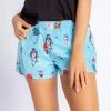Petite PJ Salvage Loungewear Aqua Flannels Pajama Short RZFLSPJ 2 Petite PJ Salvage Loungewear Aqua Flannels Pajama Short RZFLSPJ