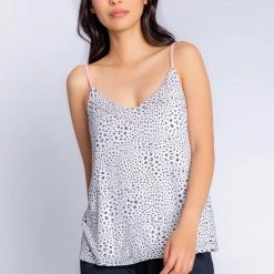 PJ Salvage Loungewear Modal Basics Oatmeal Cami RZMBCPJ