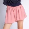 PJ Salvage Loungewear Sister Satin Rosewood Shorts RZSSS1PJ