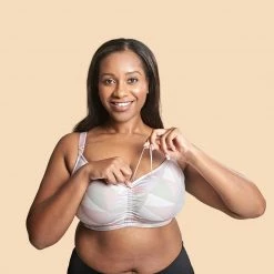 Royce Pink Lilac Geo Blossom Wireless Nursing Bra 1424