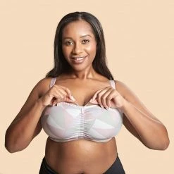 Royce Pink Lilac Geo Blossom Wireless Nursing Bra 1424